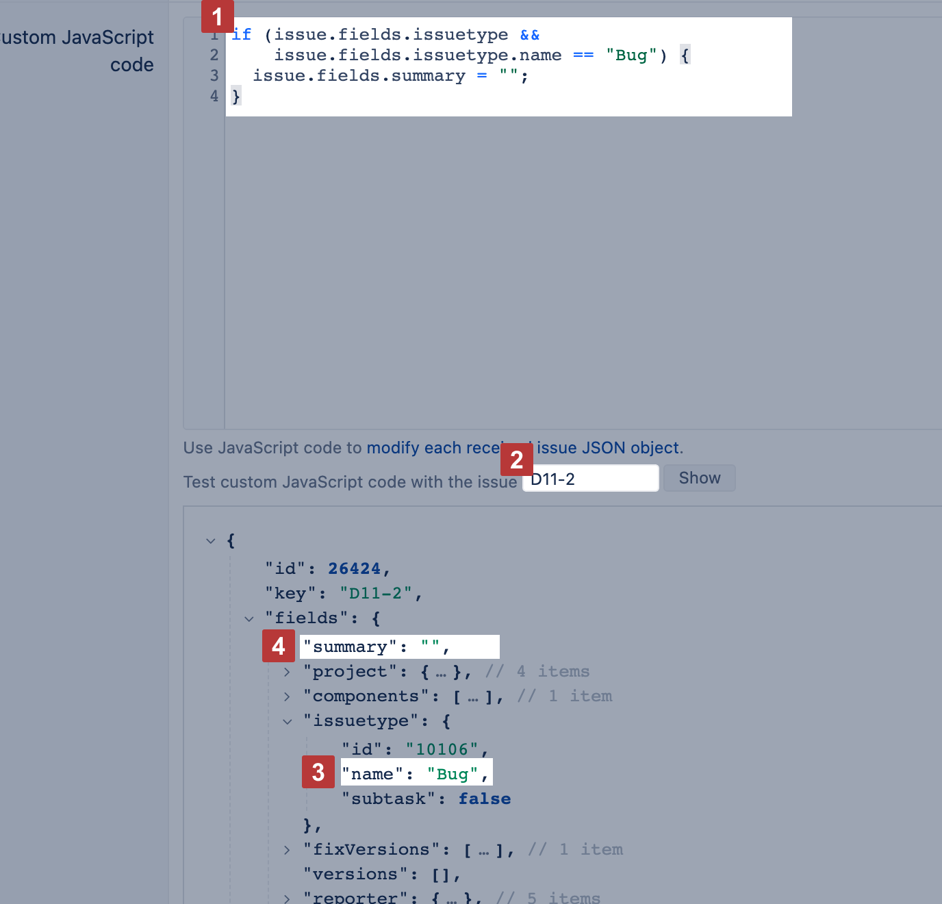 Test+custom+JS+code+on+sample+issue.png